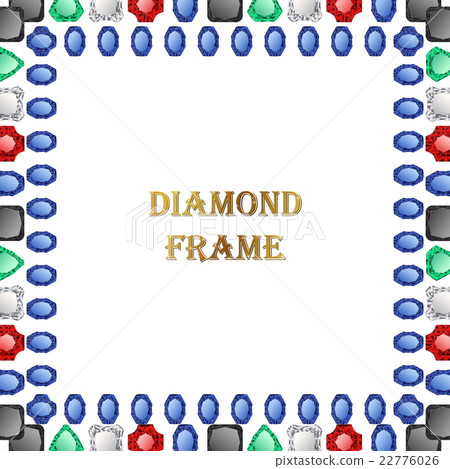 Diamond square frame - Stock Illustration [22776026] - PIXTA