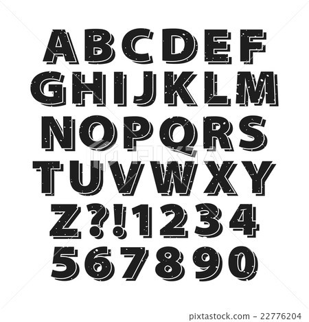 Retro Grunge Alphabet Retro Grunge Alphabet 22776204