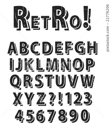 Retro Grunge Alphabet Retro Grunge Alphabet 22776206