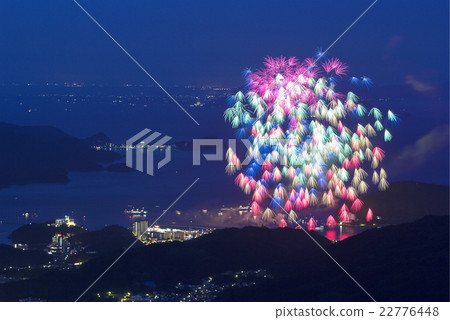 [Mie Prefecture] Fireworks display at the Toba Minato Festival 22776448