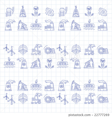 Energy Ecology and Pollution Vector set of icons Energy Ecology and Pollution Vector set of icons 22777269