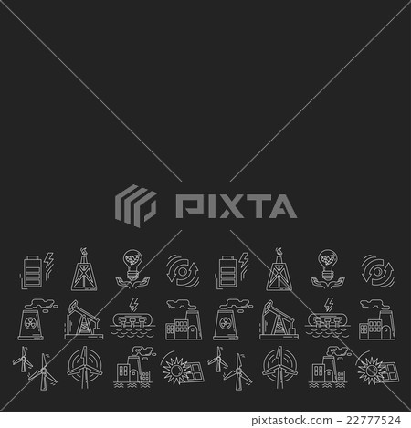 Energy Ecology and Pollution Vector set of icons Energy Ecology and Pollution Vector set of icons 22777524