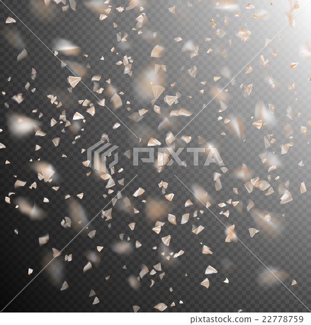 Golden confetti isolated on dark. EPS 10 Golden confetti isolated on dark. EPS 10 22778759