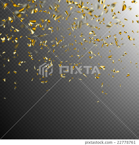 Golden confetti isolated on dark. EPS 10 Golden confetti isolated on dark. EPS 10 22778761