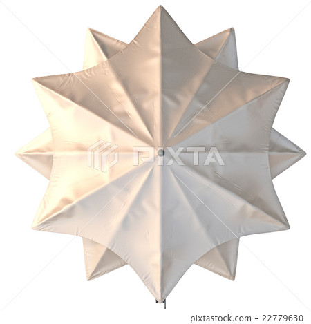 Modern beach umbrella, top view 22779630