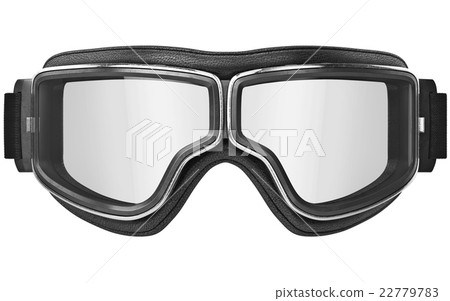 Aviation glasses with chrome inserts, front view 22779783