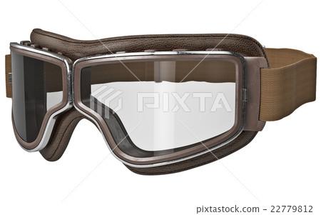 Brown goggles in vintage style Brown goggles in vintage style 22779812