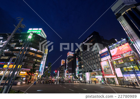 名古屋市風景金山站廣場街道夜視圖 名古屋市風景金山站廣場街道夜視圖 22780989