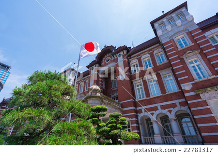Tokyo station Central entrance Hinomaru 22781317
