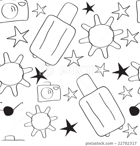 Abstract grayscale seamless pattern 22782317