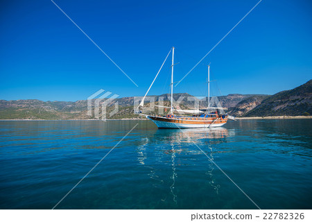yacht on bay 22782326