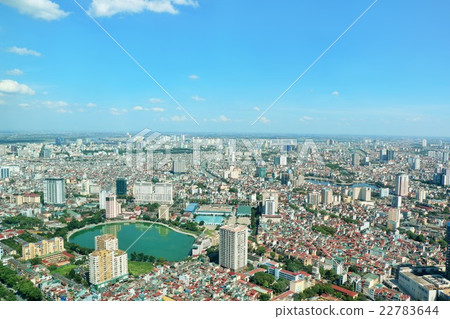 The streets of Vietnam Hanoi and blue sky 22783644