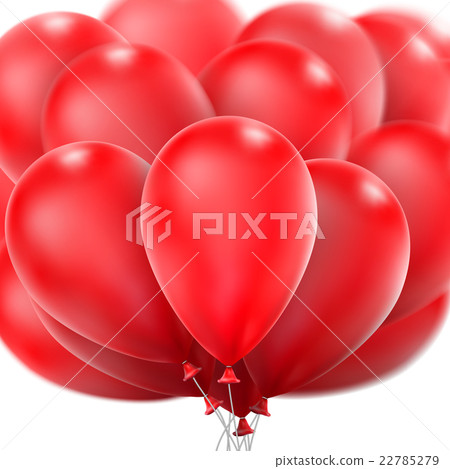 Red glossy balloons. EPS 10 Red glossy balloons. EPS 10 22785279