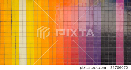 vertical colorful tiling wall of the city vertical colorful tiling wall of the city 22786070