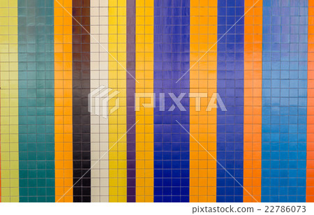 vertical colorful tiling wall of the city 22786073