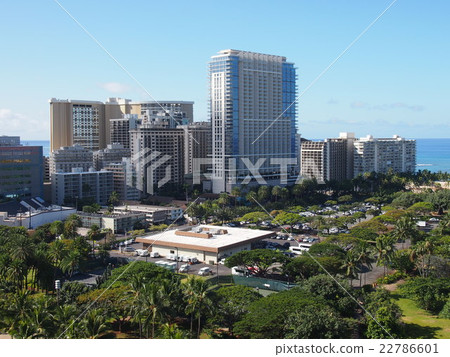 在夏威夷的酒店風景 22786601
