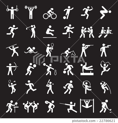 Set of sport icons. 22786621
