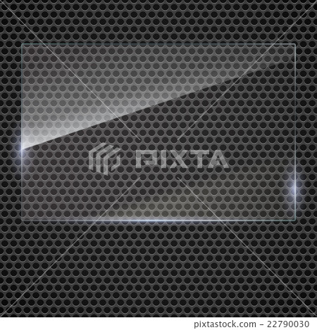 Vector glass frame with rivets 22790030