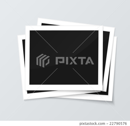 Stack of blank horizontal photo frames from Stack of blank horizontal photo frames from 22790576