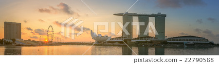 Singapore Skyline and view of Marina Bay Singapore Skyline and view of Marina Bay 22790588