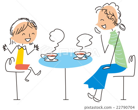 Mother and daughter to talk to - Stock Illustration [22790704] - PIXTA