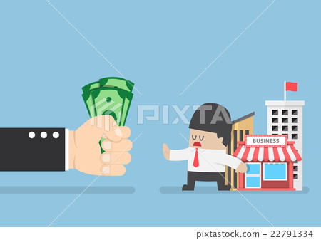 Businessman do not want to sell his business Businessman do not want to sell his business 22791334