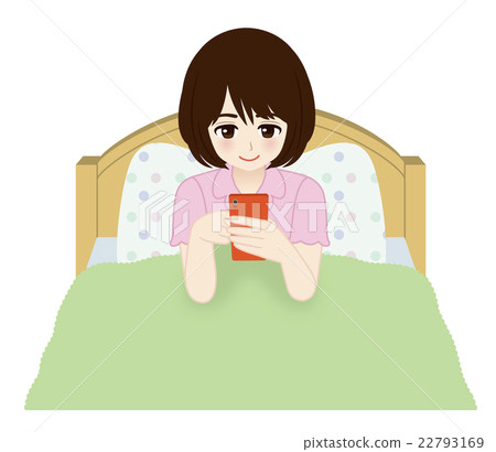 Female student _ smack at futon _ laugh 22793169