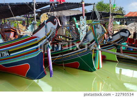 Taditional fisherman boats in Kelantan, Malaysia Taditional fisherman boats in Kelantan, Malaysia 22793534