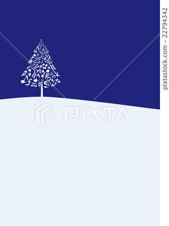 Musical note tree _ Christmas 22794342