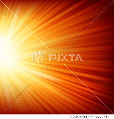 Stars descending on a path of golden light. EPS 10 22796178