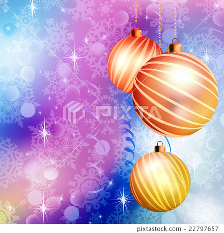 Christmas ball on abstract blue lights. EPS 10 Christmas ball on abstract blue lights. EPS 10 22797657