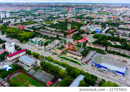 TV center and shops in Tyumen. Russia TV center and shops in Tyumen. Russia 22797663