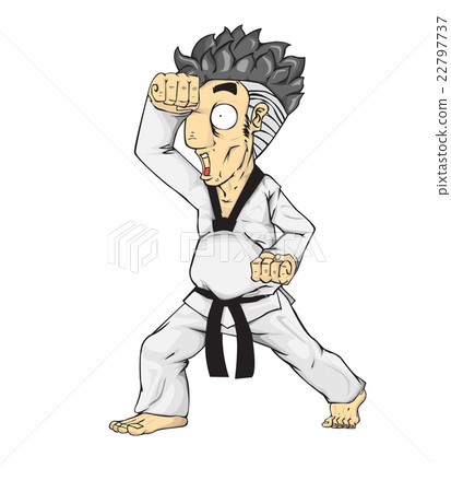 Taekwondo High Block. Martial art 22797737