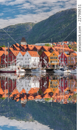 Famous Bryggen street in Bergen, UNESCO, Norway 22798631