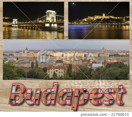 Collage of famous places in Budapest, Hungary Collage of famous places in Budapest, Hungary 22798633