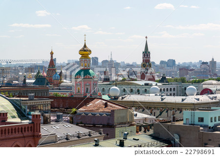 View to Downtown, Spassky tower, bell tower of View to Downtown, Spassky tower, bell tower of 22798691