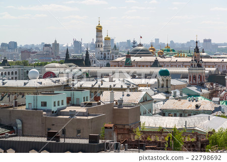 View to Downtown, Spassky tower, bell tower of View to Downtown, Spassky tower, bell tower of 22798692