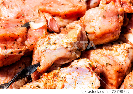 Raw meat for shish kebab 22798762