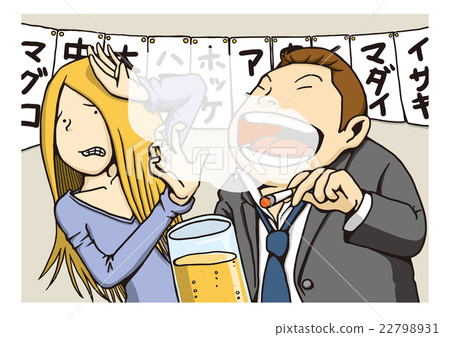 Illustration of "passive smoking" Illustration of "passive smoking" 22798931