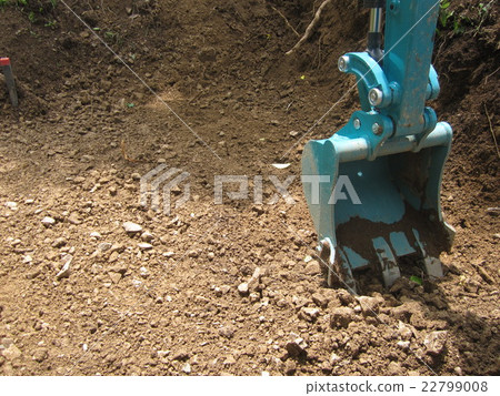 Heavy equipment excavation work Heavy equipment excavation work 22799008