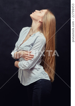 aroused woman profile 22799453