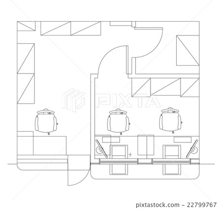 Standard furniture symbols used in architecture Standard furniture symbols used in architecture 22799767