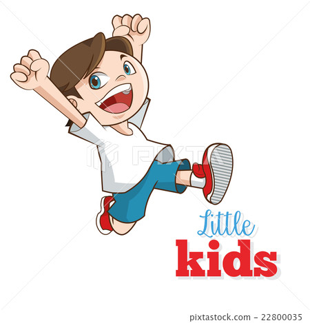 Cartoon of happy little Kids, vector illustration 22800035