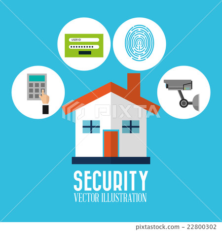 Security cartoon illustration, vector design 22800302