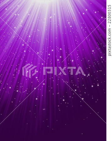 Snow and stars are falling on purple rays. EPS 8 - Stock Illustration ...