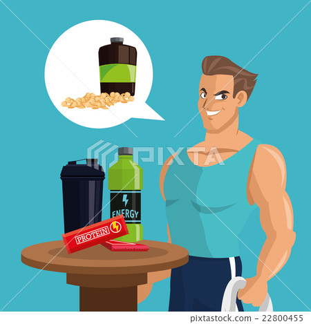 Icon of Protein Supplement design, vector 22800455