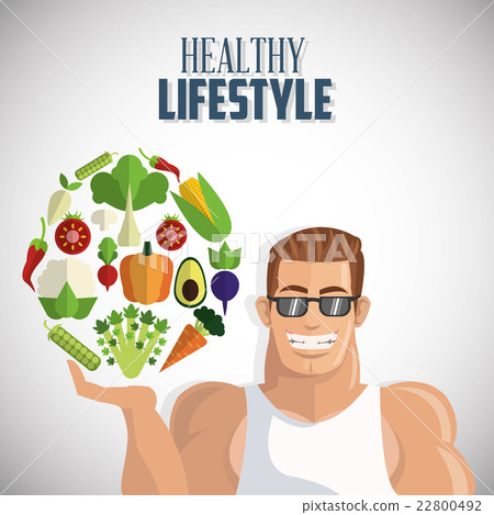 Icon of Healthy Lifestyle design, vector Icon of Healthy Lifestyle design, vector 22800492