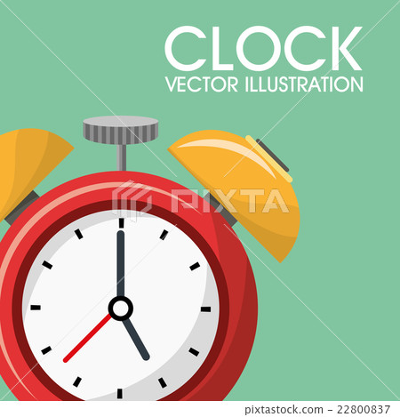 Clock icon object, time concept vector design 22800837