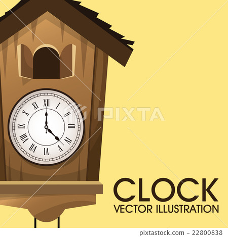 Clock icon object, time concept vector design 22800838