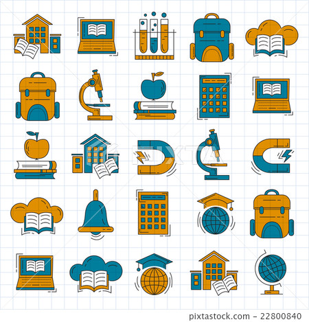 School and education vector icons 22800840
